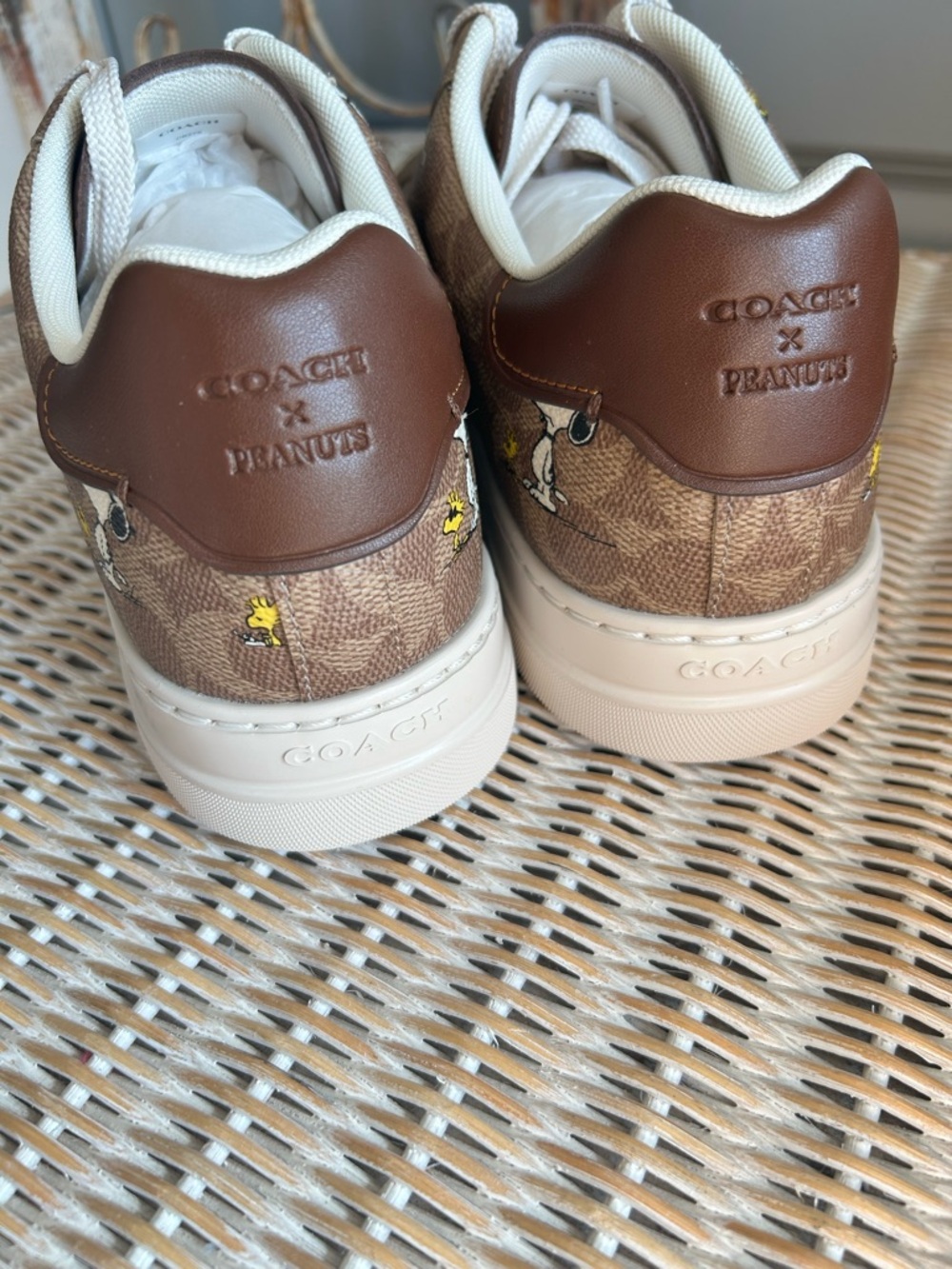Coach x Peanuts High Line Sneaker – Signature Canvas Snoopy Print Men’s 11.5 - Picture 10 of 13